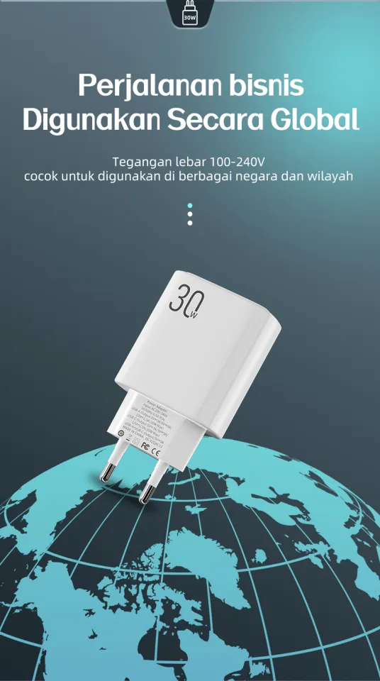 BASIKE Charger Type C Fast Charging 30w adaptor Macaron Quick