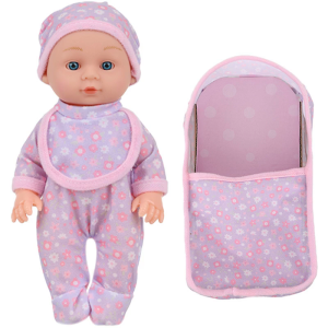 Realistic Baby Doll For Toddler Soft Vinyls Reborns Toy with Clothing and Sleepbag Interactiv Comfort Sleep Toy 10inch