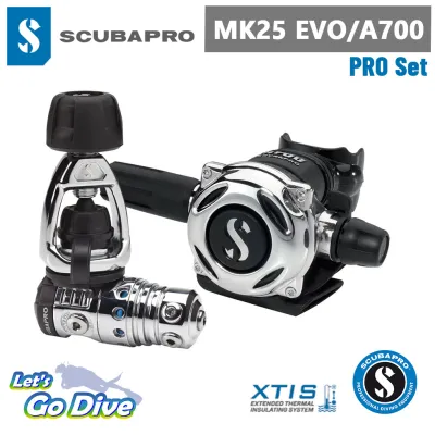 SCUBAPRO - MK25 EVO + A700 (1stage+Reg+Oct+Gauge) - Regulator set - หล่อสุดๆ - อุปกรณ์หายใจดำน้ำ SCUBA -