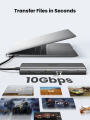 UGREEN อะแดปเตอร์ HUB Type C 11in1 USB-C To 2USB-C 3.2+USB-A 3.2+USB-A 3.0+HDMI รองรับ 4K60Hz+PD รุ่น 45520. 