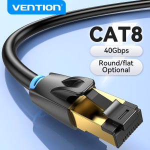 Vention Cat 8 Ethernet Cable High Speed SSTP 40Gbps 2000MHz Lan Cable  for PC Laptop Router Modem TV PS5 PS4 Cat8 Internet Cable Lan 1M 1.5M 2M 5M 10M 20M 30M