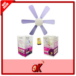 WokeOkay Lampu Kipas Langit-langit LED Lampu Kipas dengan Remote Control MORA PROFAN