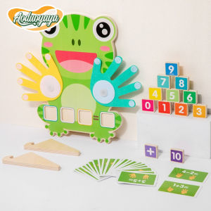 Aoduoyaya Preschool Math Learning Toys Addition Subtraction Counting Toy Portable Homeschool Supplies