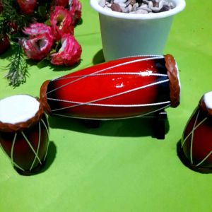 Miniatur Gendang Rampak Kendang Jawa Ukuran Mini Untuk Pajangan Hiasan Ruang Tamu 1 set (3pcs)