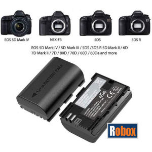 Pin sạc LP-E6 dành cho máy ảnh Canon 5D Mark IV / 5D Mark III / 5DS / 5DS R / 5D Mark II / 6D / 6D Mark II / 7D Mark II / 7D / 90D / 80D / 70D / 60D / R / R5 / R6