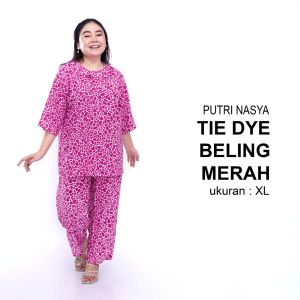 One Set Jumbo Busui / Tie Dye Big Size / Setelan Jumbo Tidur Busui/ Tie Die Lengan 3/4 / Tie Dye Jumbo Rayon / Setelan Panjang Jumbo / Setelan Panjang Big Size / Setelan Piyama Jumbo / Setelan Piyama Big Size / Setelan Tidur Big Size / Setelan Tidur Jumbo