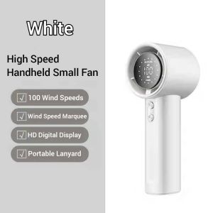 High Speed Super Quiet Handheld Fan | 100-Speed Strong Wind with LED Display Handheld Fan