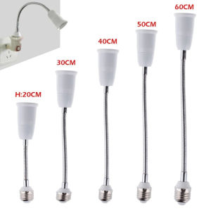 Fitting Lampu Flexible Sambungan Bohlan Lampu E27 Fiting Sambung Extension Fleksibel 20CM 30CM ATN