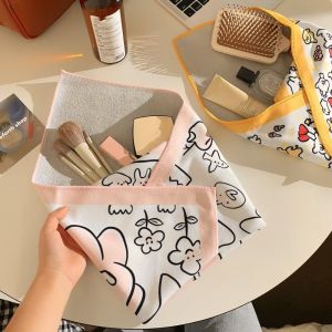 KINTHAZER ผ้าห่อตัว กระเป๋าเครื่องสำอางแพทช์วิเศษ ผ้าผ้าทอ ดีไอวาย ถุงเก็บกล้องแบบมีกาวในตัว กระเป๋าเครื่องสำอางแต่งหน้า แบบพกพาได้ กระเป๋าเครื่องสำอางพับได้ การเดินทางการเดินทาง