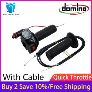 Domino Quick Throttle With Cable Compass Handle Grip Universal Yamaha