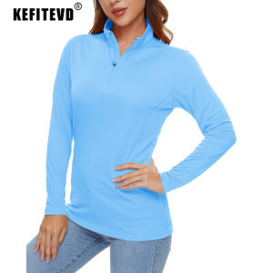 KEFITEVD Mùa hè UPF 50 + Phụ nữ Áo thun dài tay Da / Chống nắng / Chống tia cực tím Khô nhanh Bơi lội Đi bộ đường dài Áo sơ mi câu cá Ngoài trời2026
