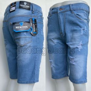 Celana Pendek Sobek2 Jeans Pria Warna Biru Muda Blit Navy Dongker Hitam Polos Laki2 Cowo Dewasa Murah Terbaru 2023 Ukuran Jumbo Big Size Uk Besar