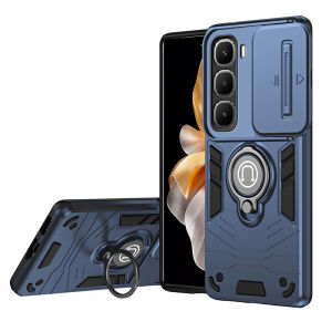 Infinix Hot 60Pro Armor Shockproof Defender Casing For Infinix Hot 60 Pro Plus Hot60 ProPlus 4G 60i hot60i 4G Phone Case Magnetic Rotating Bracket Hard PC Back Cover