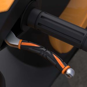 ZOATAAL สากลสากลสากล นุ่มนุ่มๆ แผ่นยางรอง ป้องกันการลื่นไถล อุปกรณ์เสริมสำหรับมือจับ ตัวป้องกันด้ามจับรถจักรยานยนต์ มือจับเบรคมือ ฝาครอบป้องกันจักรยาน ฝาครอบก้านเบรคมอเตอร์ไซด์ ฝาครอบก้านคลัทช์