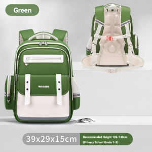 Primary school backpack one or two grade three to six handsome light load protection ridge childrens schoolbag large capacity high appearance level girls backpack
