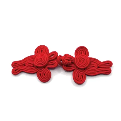 Single Tone Chinese Knot Frog Buttons For Cheongsam / Butang Cheongsam