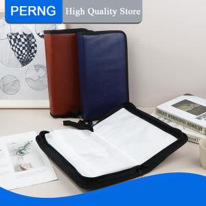 [PERNG] Tehe 80 PU หนังเทียมสำหรับรถยนต์ซองใส่ซีดีแบบพกพาซองใส่แผ่นดิสก์ที่เก็บซีดีกระเป๋าใส่อัลบั้มฮาร์ดดิสแพ็คแผ่นดีวีดี