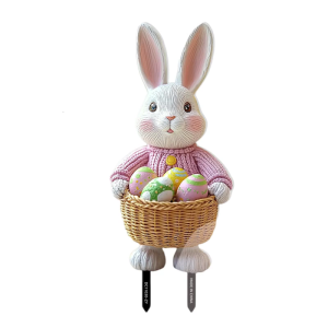 Easter Vườn Cổ phần đầy màu sắc Thỏ trứng điêu khắc trang trí sân cho lễ kỷ niệm mùa xuân chịu mưa nắng trang trí