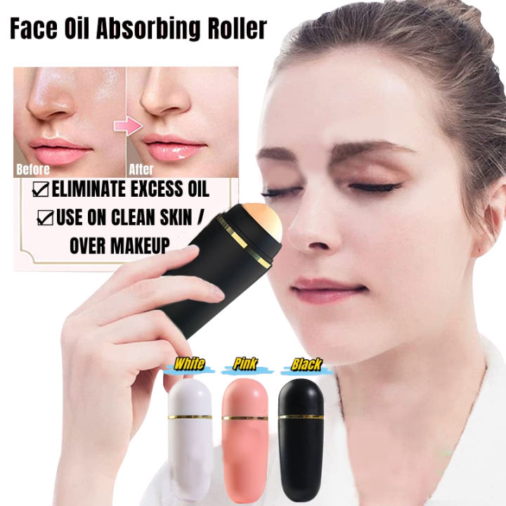 Melede Face Oil Absorbing Roller Natural Volcanic Stone Massage Body Stick Makeup Face Skin Care 1985