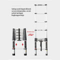 Tangga Lipat Aluminium Tangga Teleskopik 2.7M/3.9M/4.3M/5.1M Telescopic Ladder tangga lipat. 