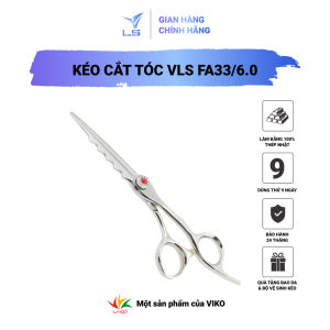 Kéo cắt tóc VLS lưỡi thẳng quai offset vênh đỡ ngón cố định FA33/6.0