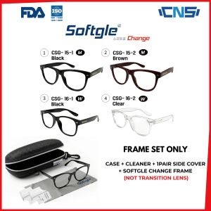 Softgle Change Photochromic TRANSITION Lens GENERAL safety glasses UV protection blue light blocking