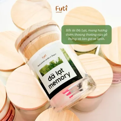 Nến Thơm Hương Đà Lạt Memory Kèm Hộp Candle Cup Handmade Into The Wild
