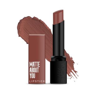Hilary Rhoda Matte About You Lipstick 3g | Long-Lasting Creamy & Highly Pigmented | Smooth Matte Finish | Vegan & Cruelty-Free