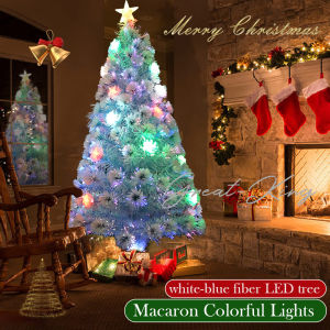 Great-King macaron colors Fiber Christmas Tree Light Upscale Decorative Ornaments Xmas Tree Shop Festive Decorations Xmas Gifts