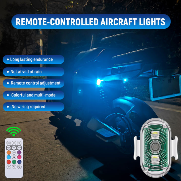 RGB Led Aircraft Strobe lights Motorcycle Lights LED Flash Position ...