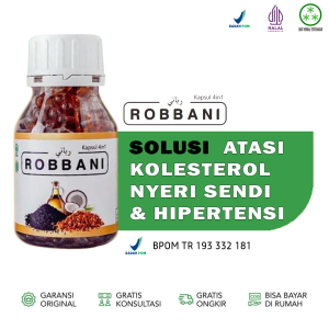 Robbani atasi kolesterol tinggi nyeri sendi penurun gula darah habbatussauda original herbal bpom