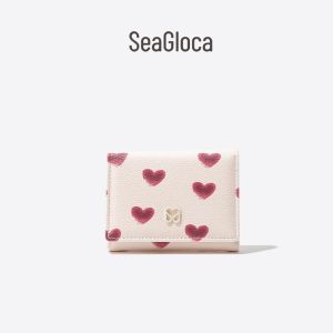 SeaGloca Exclusive Custom Valentines Day Heart Coin Purse Romantic Compact Wallet Lady