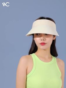 VVC หมวกกันแดด ปีกกว้าง - ทรงเปิดด้านบนโปร่งสบาย UPF50+ ปรับขนาดได้ สำหรับคนรอบศรีษะใหญ่ ใส่ขับรถ ออกกำลังกาย เที่ยวทะเล