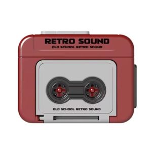 Mini Retro Recorder Keychain Recordable Music Box Vintage Style Bag Pendant For Couple Gift