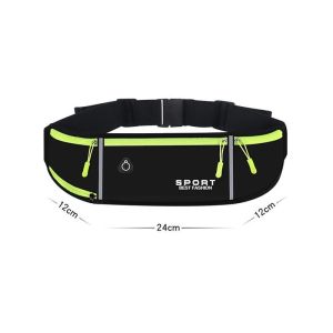 Túi để thắt lưng người đàn ông/phụ nữ Marathon chạy bộ túi công suất lớn chai nước hip ví đeo hông Chất liệu lặn không thấm nước thể thao ngoài trời chạy bộ đạp xe điện thoại khóa kéo trơn Túi đeo thắt lưng