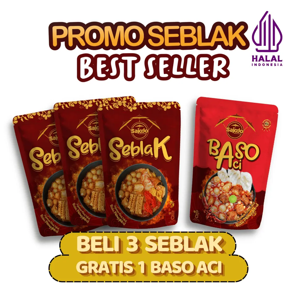 Paket 3 Seblak 1 Baso Aci Alami Organik Instan | Lazada Indonesia