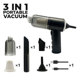 Car Home Portable Vacuum Cleaner Mini Mute Wireless Handheld Car Cleaning Accessory Dual-Use Car And Home Wet&Dry Cordless Portable Vacuum Cleaner