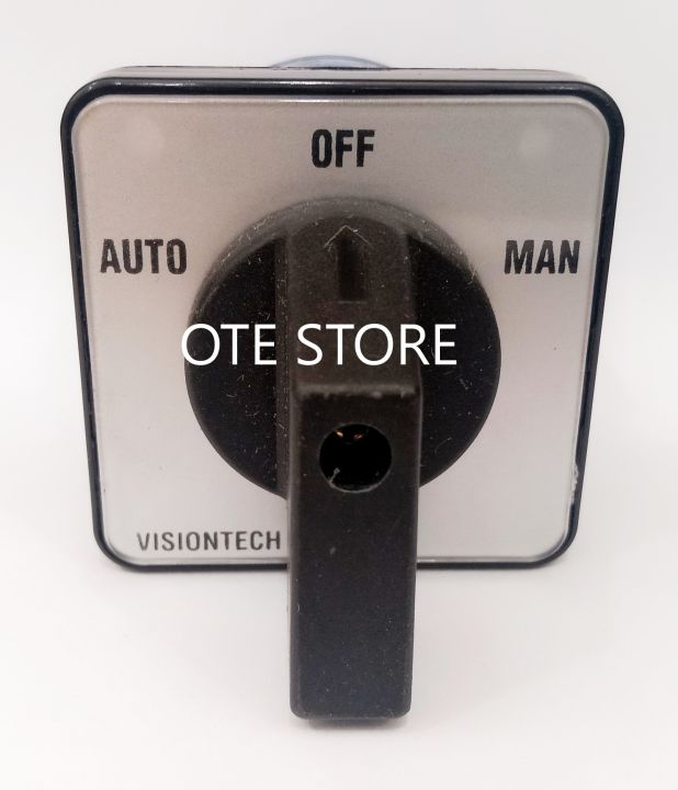 VISIONTECH 48X48mm 20A SELECTOR SWITCH (1POLE/2POLE/3POLE)(ON/OFF, 1-O ...