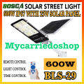 BOSCA BLS-29 400W 600W Solar Street Light 3 Years Warranty Waterproof Outdoor Street Light Remote Light with Bracket Set. 