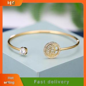 HB Zircon Bracelet Tree Adjustable Bracelets For Women Fashion Wedding Bangle Jewelry Gift