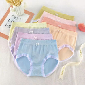 JOYPICKS 8Pcs ขอบเอวต่ำ ชุดกางเกงในผู้หญิง ชุดชั้นในผู้หญิง ชุดชั้นใน บราที่มีระบาย หวาน 8 ชิ้น กางเกงในโบว์ ฤดูกาลทั้งสี่