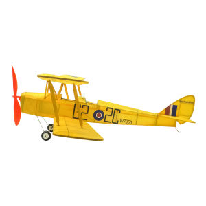 Real Hawk Rubber Powered 600mm Wingspan De Havilland DH.82 Tiger Moth Balsa Kit Free Flight Airplane Model Plane Toy Park Fly