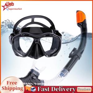 [Ueb]Adult Diving Gear - Dry Snorkel Set with Anti-Fog Mask for Ultimate Underwater Adventure