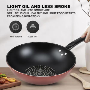 32cm casserole original non-stick maroon frying pan high quality kitchen utensils