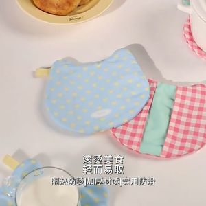 Keranixy Heat Resistant Kitchen Hand Clip Thickened Anti Scald Glove Oven Microwave Steamer Sarung Tangan