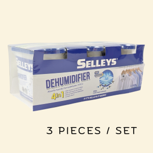 Selleys Dehumidifier 4 in 1 Moisture Absorber 3 x 600ml Per Set