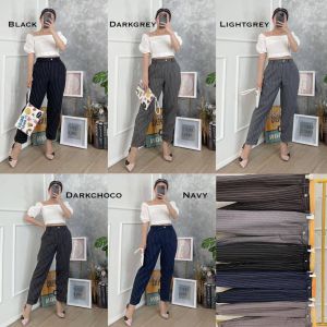 CJ - CELANA MIDI #2119 RALINE STRIPE ANKLE PANTS PREMIUM