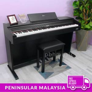 BLW DP220 88-Key Hammered Weighted Keys Family Digital Piano with built-in Cover and Bench