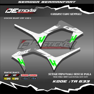 Striping Stiker Variasi Motor CRF 150 L Semifull Sudah Dipotong Presisi Sesuai Body Motor Keren Simpel Kode TA633