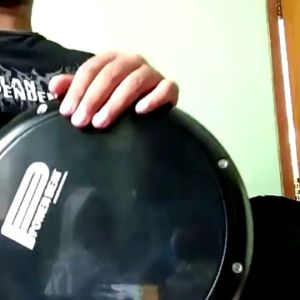 darbuka 8inc hitam gilap free tas+kunci